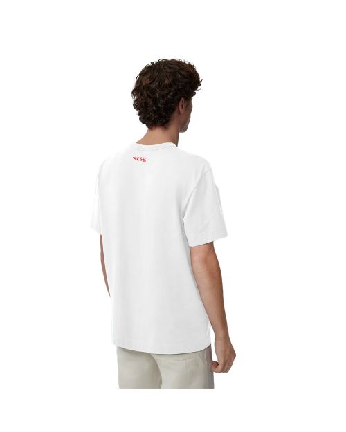 Fight Against It Greys and Blues Pima Unisex Round Neck T-shirt - White