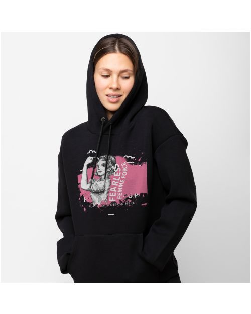 Greys & Blues Chic  Hoodie - Black