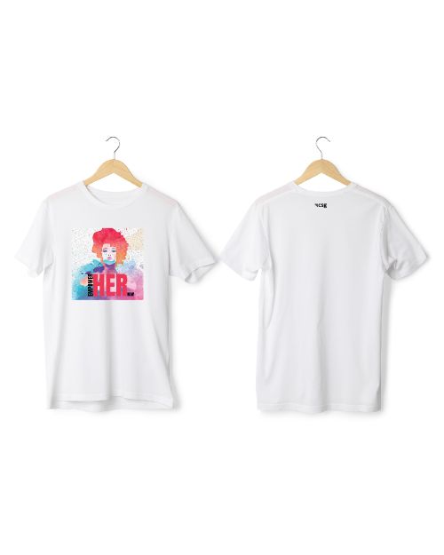 Greys & Blues Bold Pima Round Neck T-Shirt- White