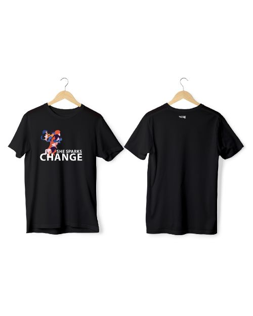 Greys & Blues Radiant Pima Round Neck T-Shirt-Black